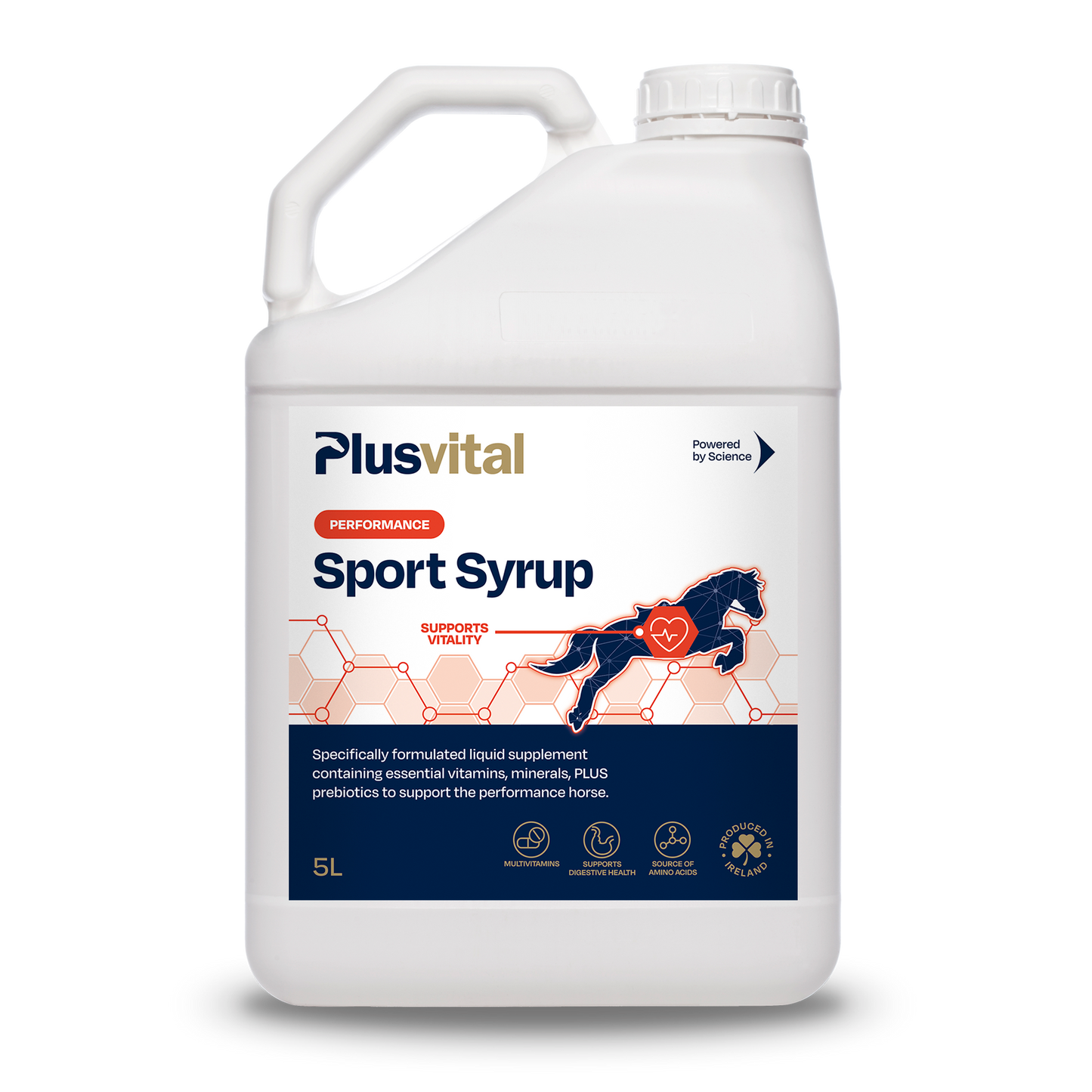 PLUS VITAL Sport syrup - napredna podpora za konje v športu